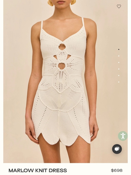 cult gaia Dresses & Skirts - cult gaia Cream Marlow Knit Mini Dress